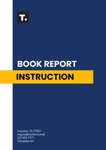 Free Book Report Instruction Template to Edit Online