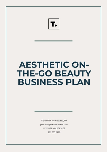 Free Aesthetic On-the-Go Beauty Business Plan Template to Edit Online