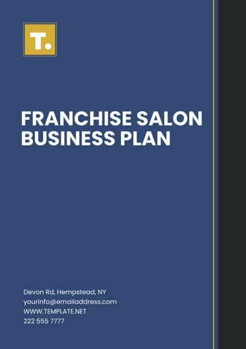 Free Franchise Salon Business Plan Template to Edit Online