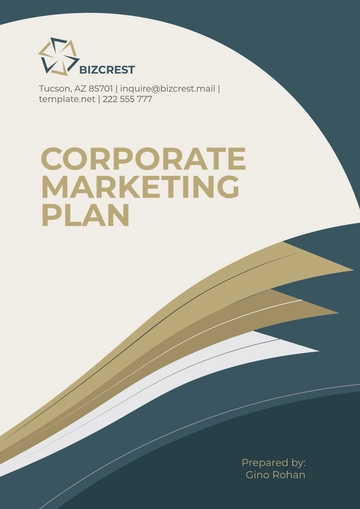 Free Corporate Marketing Plan Template to Edit Online
