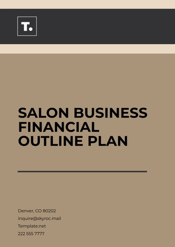 Free Salon Business Financial Outline Plan Template to Edit Online