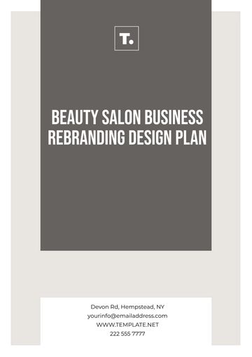 Free Beauty Salon Business Rebranding Design Plan Template to Edit Online