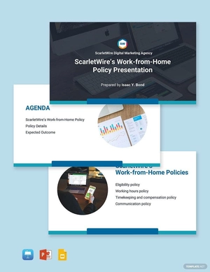Work From Home Policies Presentation Template