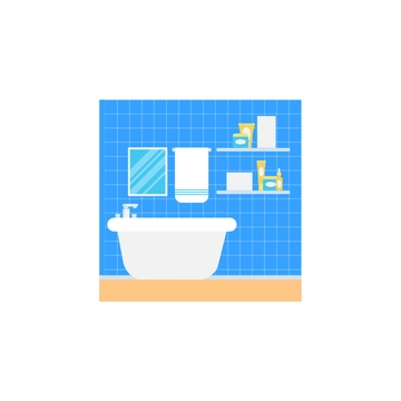 Free Colorful Bathroom Clipart to Edit Online