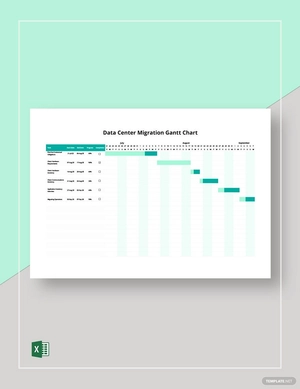 Data Center Migration Gantt Chart Template