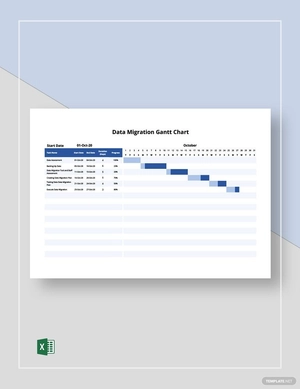 Data Migration Gantt Chart Template
