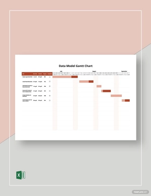 Data Model Gantt Chart Template