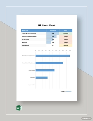 Basic HR Gantt Chart Template