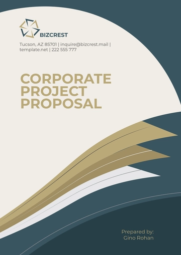 Free Corporate Project Proposal Template to Edit Online