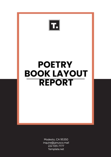 Free Poetry Book Layout Report Template to Edit Online