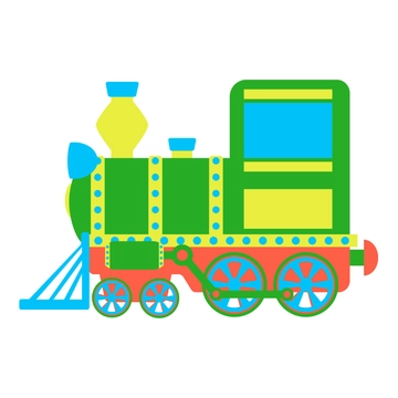 Free Colorful Train Clipart to Edit Online