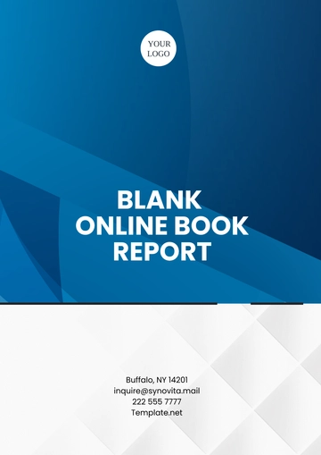 Free Blank Online Book Report Template to Edit Online