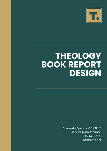 Free Theology Book Report Design Template to Edit Online
