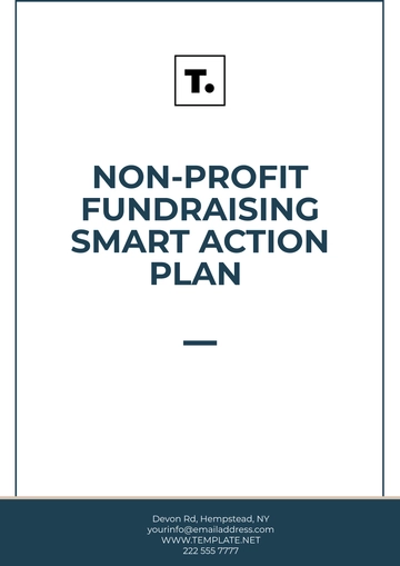 Free Non-Profit Fundraising Smart Action Plan Template to Edit Online