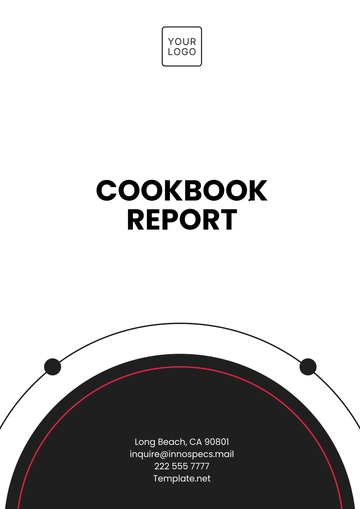 Free Cookbook Report Template to Edit Online