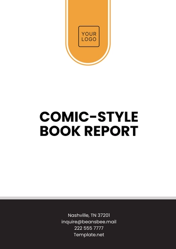 Free Comic-Style Book Report Template to Edit Online