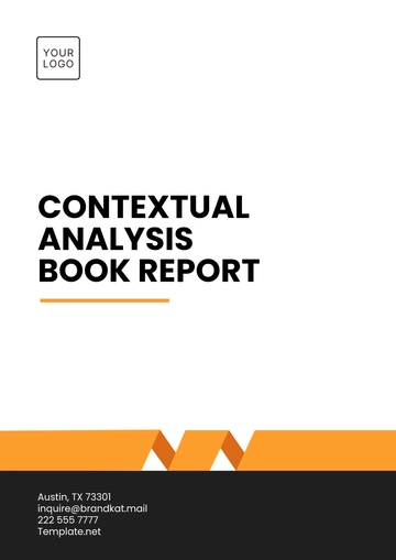 Free Contextual Analysis Book Report Template to Edit Online
