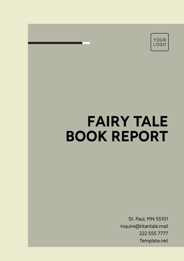 Free Fairy Tale Book Report Template to Edit Online