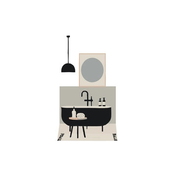 Free Modern Bathroom Clipart to Edit Online