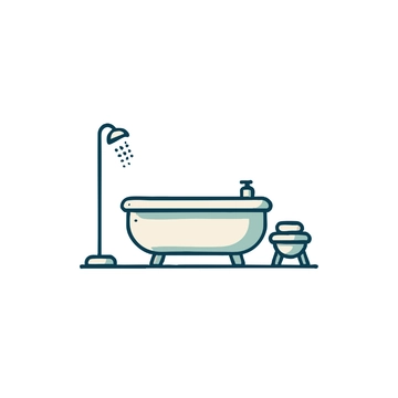 Free Bathroom Tub Clipart to Edit Online