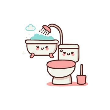 Free Cute Bathroom Clipart to Edit Online
