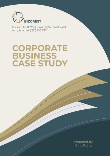 Free Corporate Business Case Study Template to Edit Online