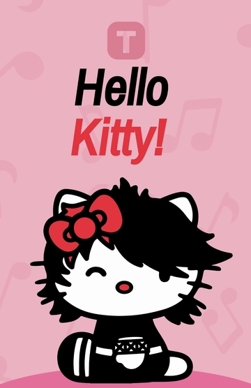 Free Hello Kitty Emo Style Poster Template to Edit Online