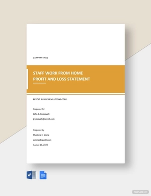 Staff Work From Home Statement Template