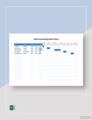 Sales Forecasting Gantt Chart Template