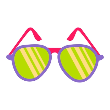 Free Colorful Glasses Clipart to Edit Online