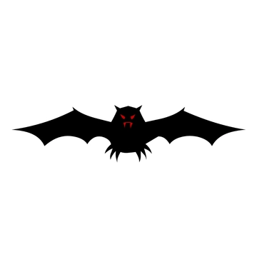 Free October Bat Clipart to Edit Online