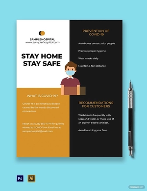 Coronavirus COVID-19 Medical Flyer Template