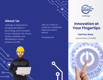 Free Electronic Company Brochure Template to Edit Online