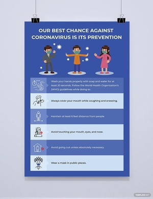 Creative Coronavirus COVID-19 Poster Template