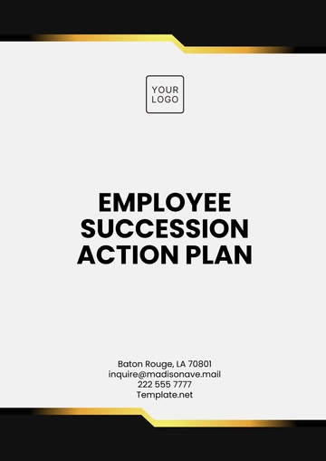 Free Employee Succession Action Plan Template to Edit Online