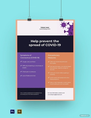 Coronavirus Information Poster Template
