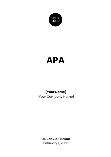 Free APA Outline Template to Edit Online