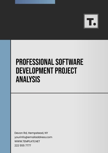 Free Professional Software Development Project Analysis Template to Edit Online