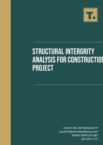 Free Structural Integrity Analysis for Construction Project Template to Edit Online
