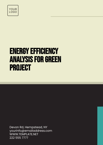 Free Energy Efficiency Analysis for Green Project Template to Edit Online
