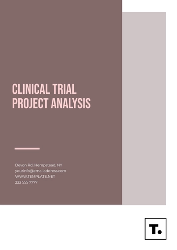 Free Clinical Trial Project Analysis Template to Edit Online