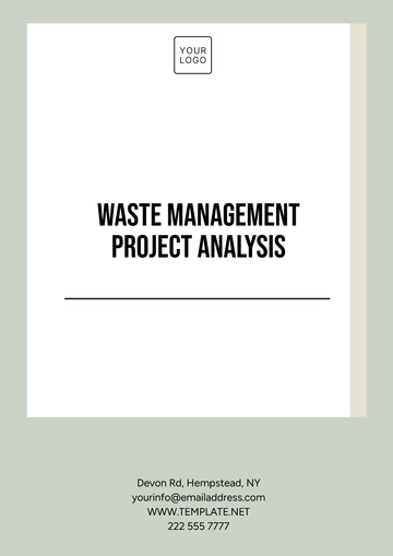 Free Waste Management Project Analysis Template to Edit Online
