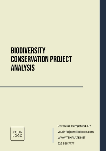 Free Biodiversity Conservation Project Analysis Template to Edit Online