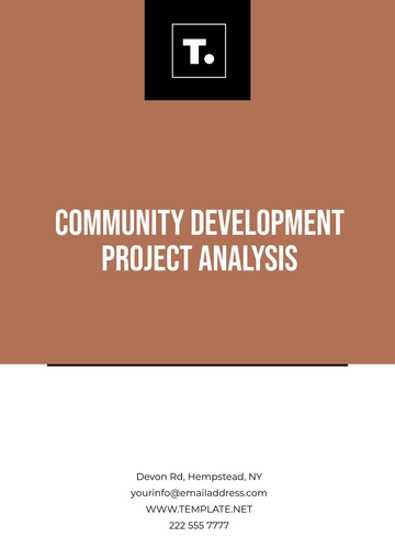 Free Community Development Project Analysis Template to Edit Online