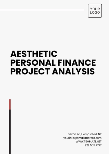 Free Aesthetic Personal Finance Project Analysis Template to Edit Online