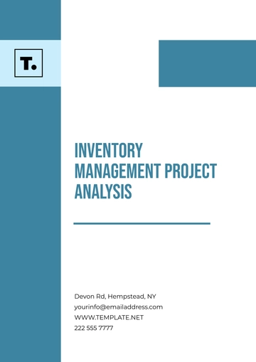 Free Inventory Management Project Analysis Template to Edit Online