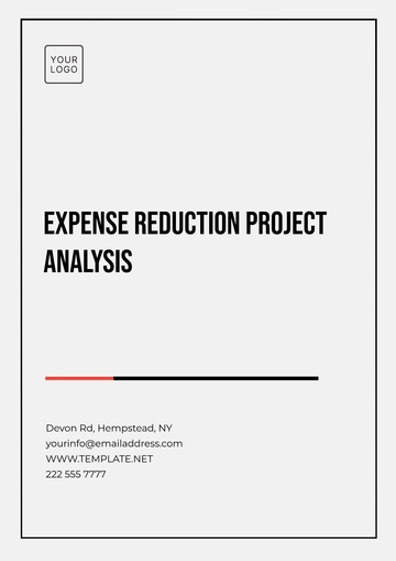 Free Expense Reduction Project Analysis Template to Edit Online