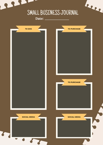 Free Small Business Journal Template to Edit Online