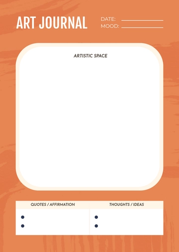 Free Art Journal Template to Edit Online