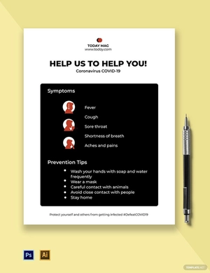 Coronavirus Awareness Flyer Template